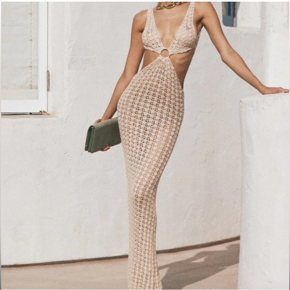 CULT GAIA TYRA CROCHET DRESS SIZE XS